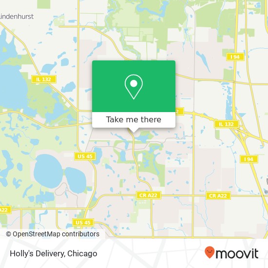 Holly's Delivery map