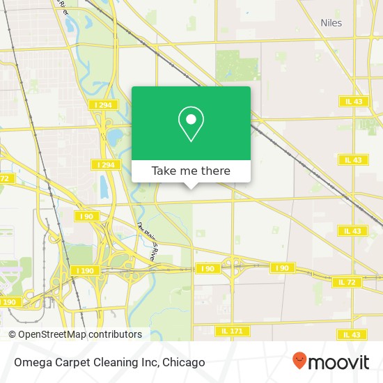 Mapa de Omega Carpet Cleaning Inc