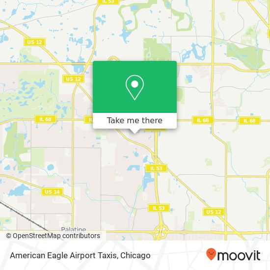 American Eagle Airport Taxis map