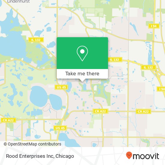 Rood Enterprises Inc map