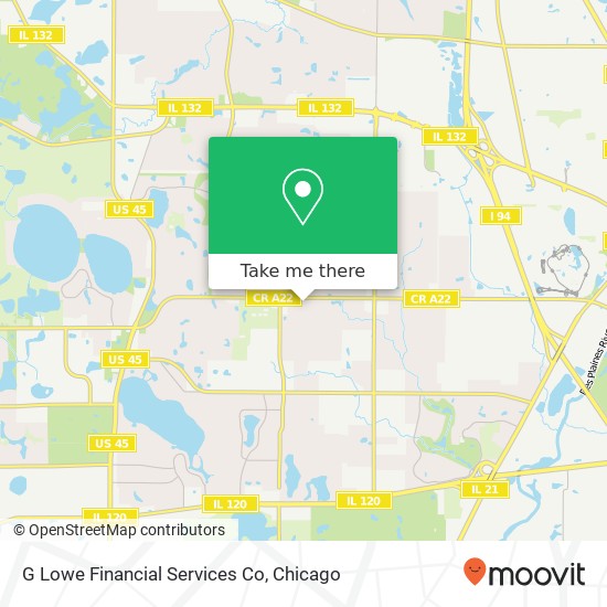 G Lowe Financial Services Co map