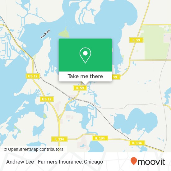 Andrew Lee - Farmers Insurance map