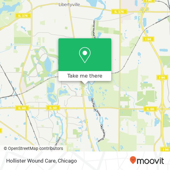 Mapa de Hollister Wound Care