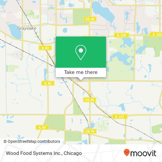 Mapa de Wood Food Systems Inc.