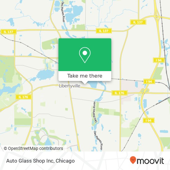 Mapa de Auto Glass Shop Inc