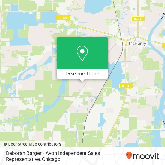 Mapa de Deborah Barger - Avon Independent Sales Representative