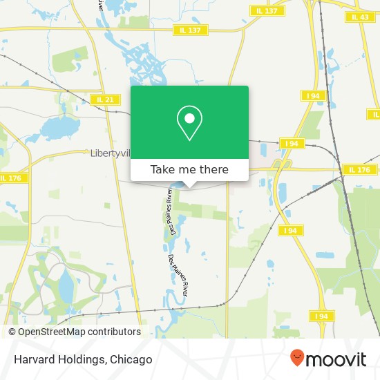 Harvard Holdings map