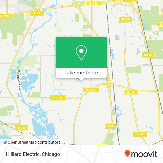 Mapa de Hilliard Electric