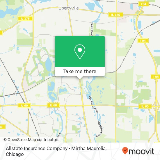 Allstate Insurance Company - Mirtha Maurelia map