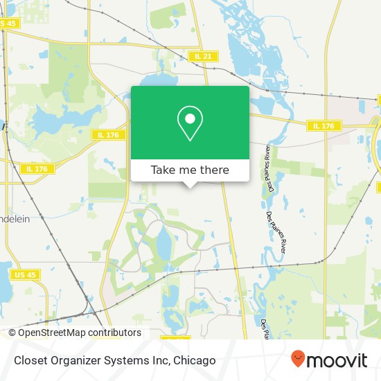 Closet Organizer Systems Inc map