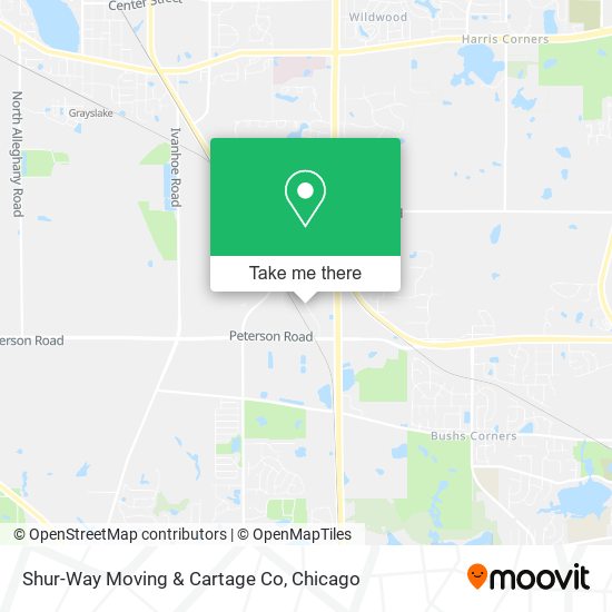Shur-Way Moving & Cartage Co map