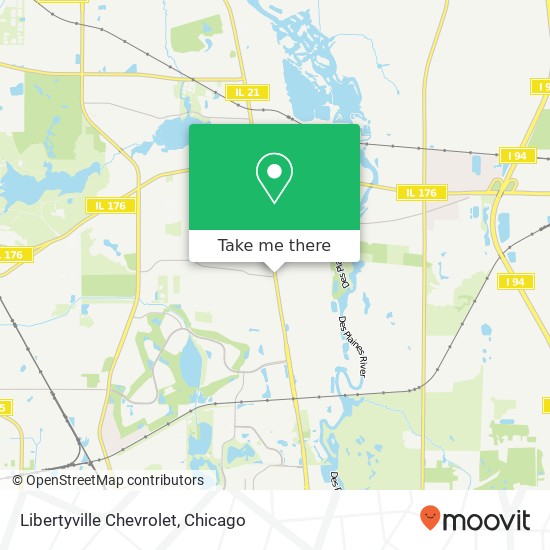 Libertyville Chevrolet map