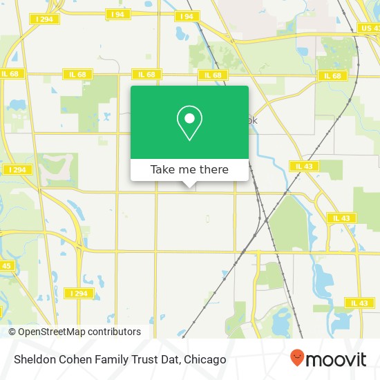 Mapa de Sheldon Cohen Family Trust Dat