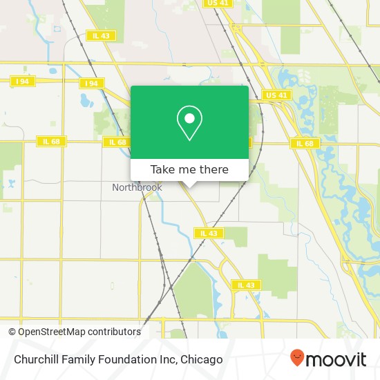 Mapa de Churchill Family Foundation Inc