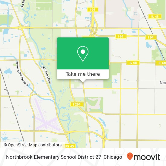 Northbrook Elementary School District 27 map