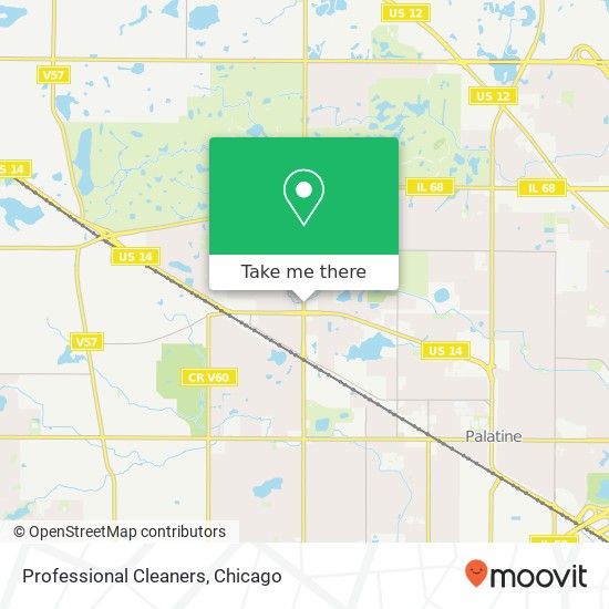 Professional Cleaners map