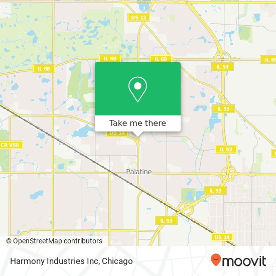 Mapa de Harmony Industries Inc