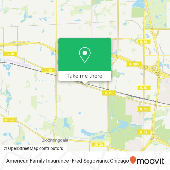 Mapa de American Family Insurance- Fred Segoviano