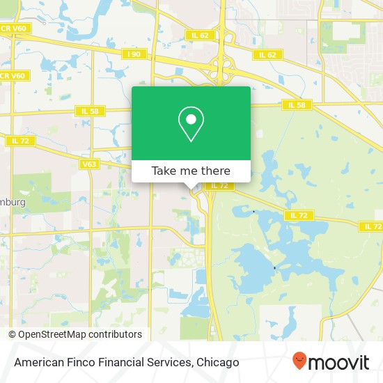 American Finco Financial Services map