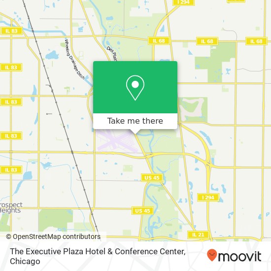 The Executive Plaza Hotel & Conference Center map