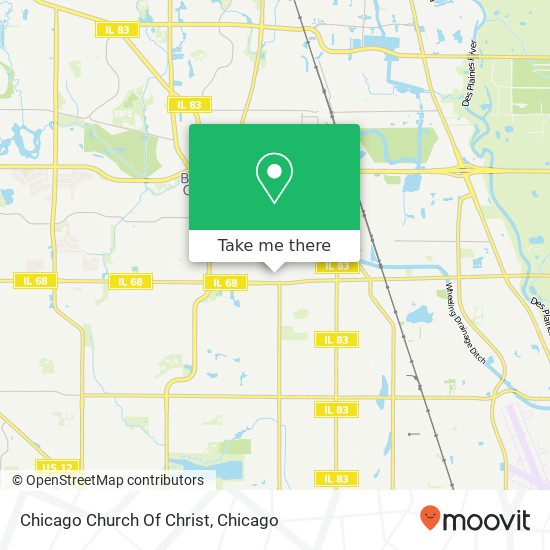 Chicago Church Of Christ map