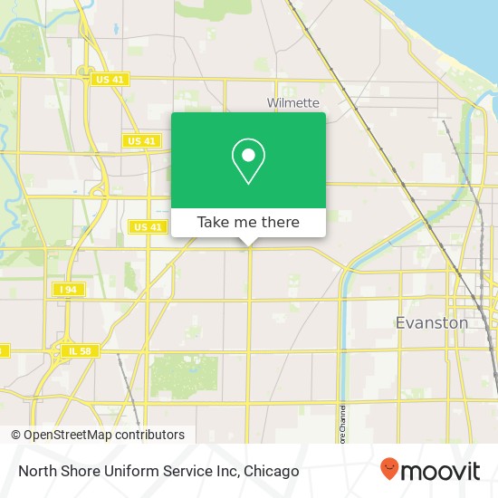 North Shore Uniform Service Inc map