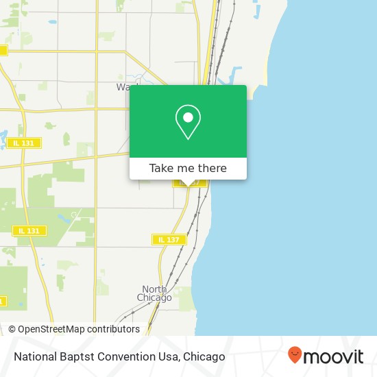 Mapa de National Baptst Convention Usa