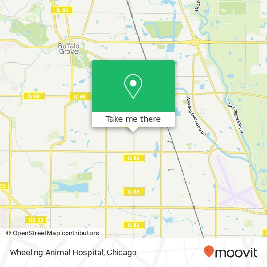 Mapa de Wheeling Animal Hospital