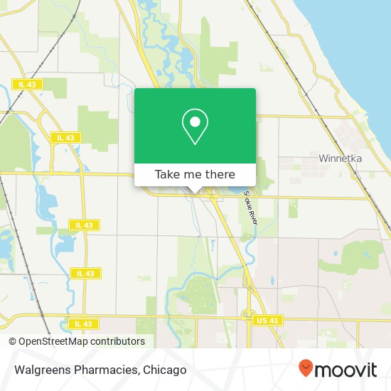 Mapa de Walgreens Pharmacies