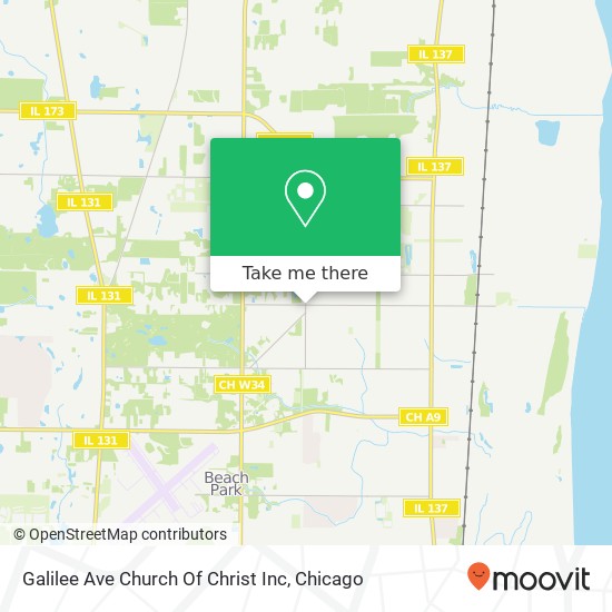 Galilee Ave Church Of Christ Inc map