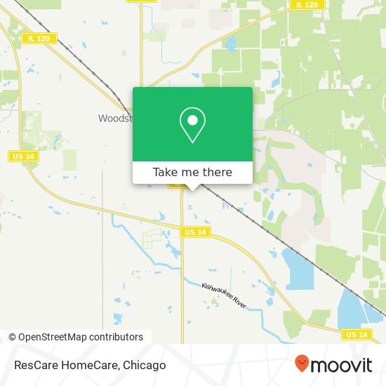 ResCare HomeCare map