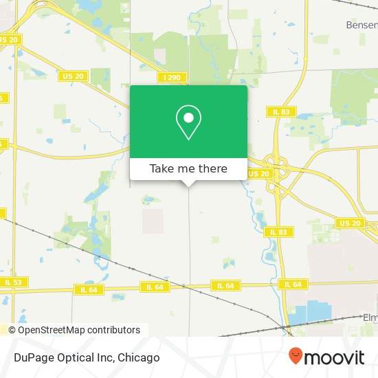 Mapa de DuPage Optical Inc