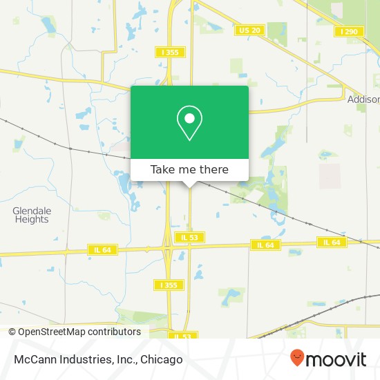 Mapa de McCann Industries, Inc.