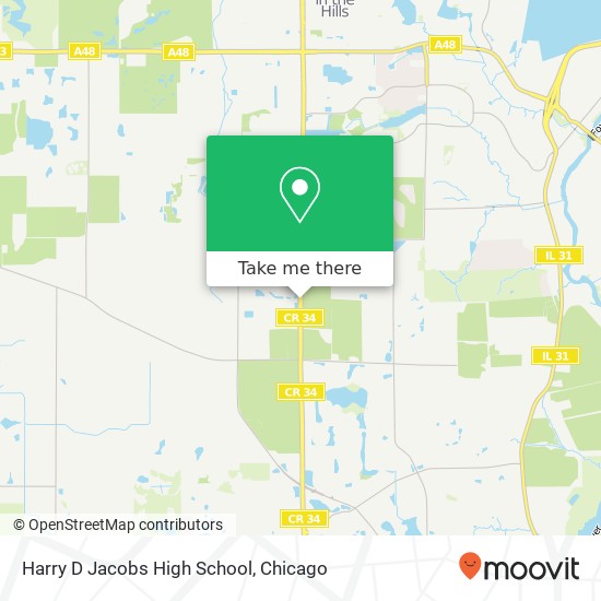 Harry D Jacobs High School map