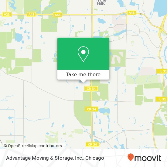 Advantage Moving & Storage, Inc. map