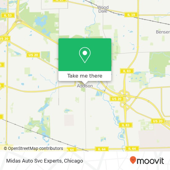 Midas Auto Svc Experts map