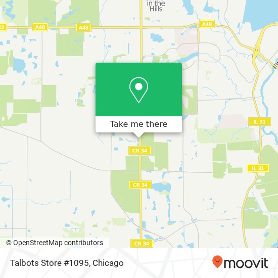 Talbots Store #1095 map