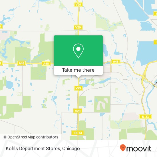 Kohls Department Stores map