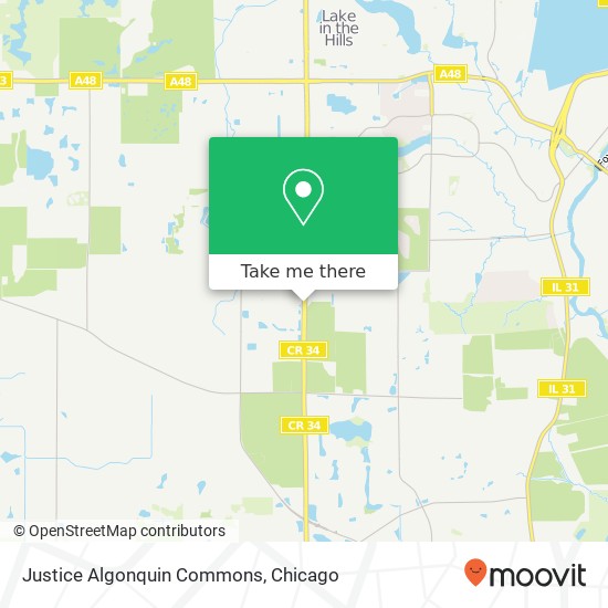Mapa de Justice Algonquin Commons