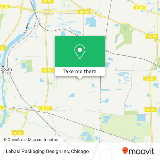 Lebasi Packaging Design Inc map