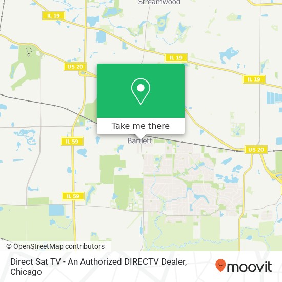 Mapa de Direct Sat TV - An Authorized DIRECTV Dealer