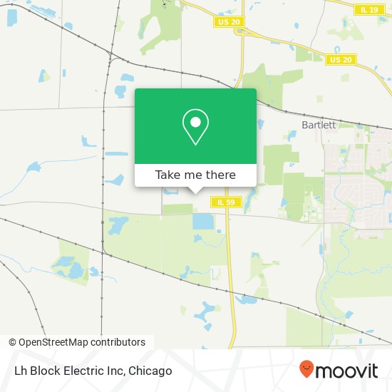 Mapa de Lh Block Electric Inc