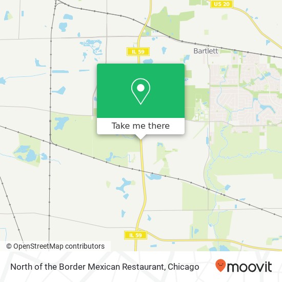 North of the Border Mexican Restaurant map