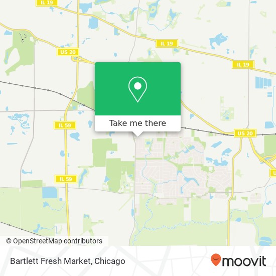 Mapa de Bartlett Fresh Market