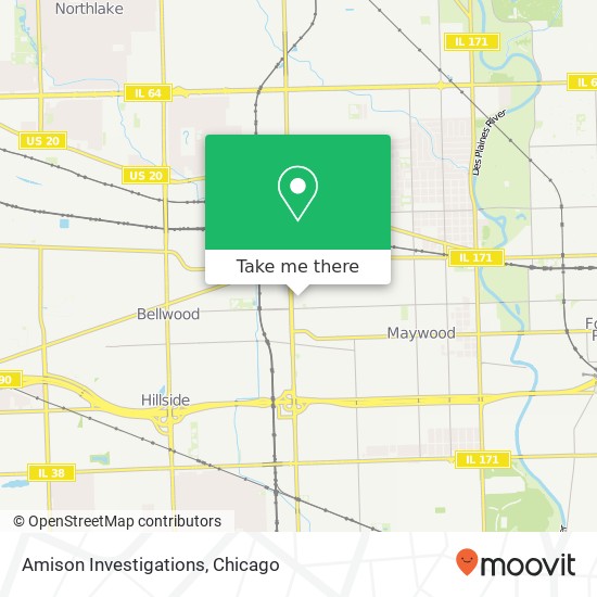 Mapa de Amison Investigations