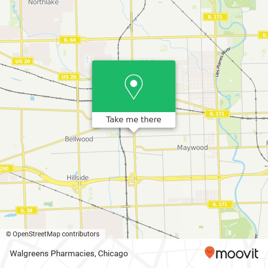 Walgreens Pharmacies map