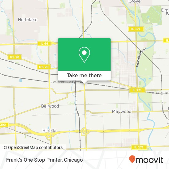 Mapa de Frank's One Stop Printer