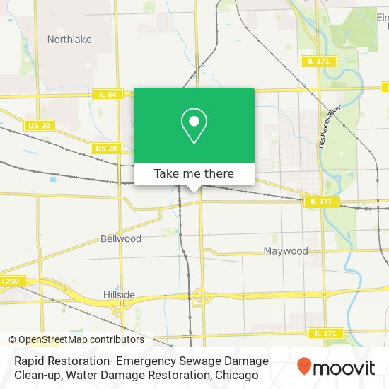 Rapid Restoration- Emergency Sewage Damage Clean-up, Water Damage Restoration map