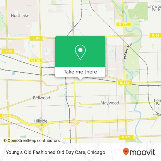 Mapa de Young's Old Fashioned Old Day Care