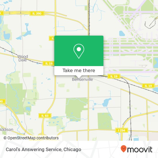 Carol's Answering Service map